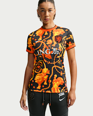 Netherlands x Patta Women's Short-Sleeved Football Top. Nike CA